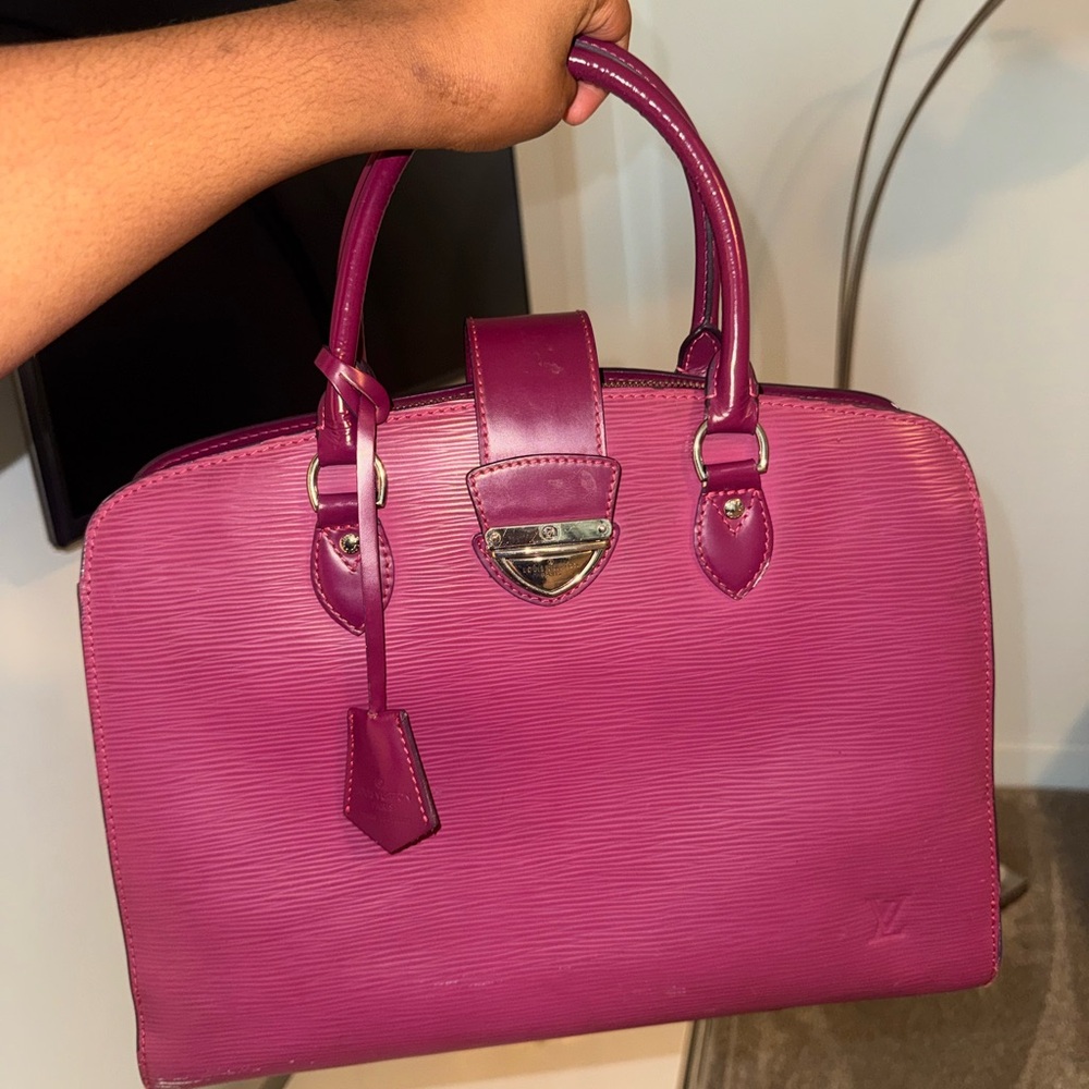 Louis Vuitton Fuchsia Top-Handle Satchel